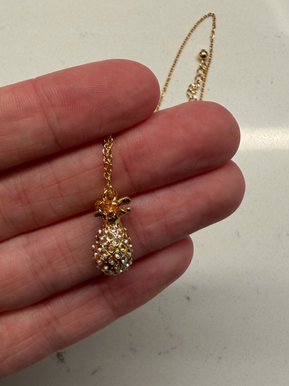 Kate Spade New York "Tutti Fruity" Pineapple Mini Pendant Necklace